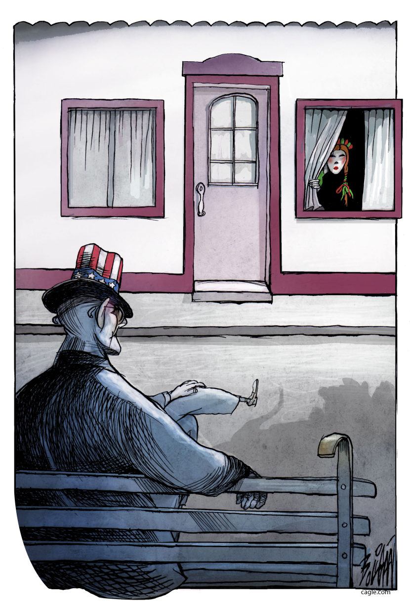 THE NEIGHBOR'S STALKING