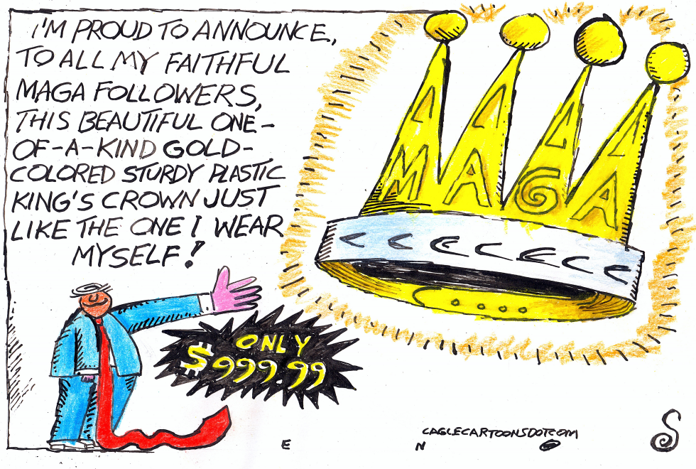 TRUMP SELLING CROWNS