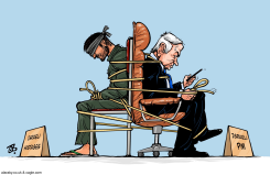 NETANYAHU HOSTAGE EXCHANGE DEAL WAR GAZA TRUCE by Emad Hajjaj