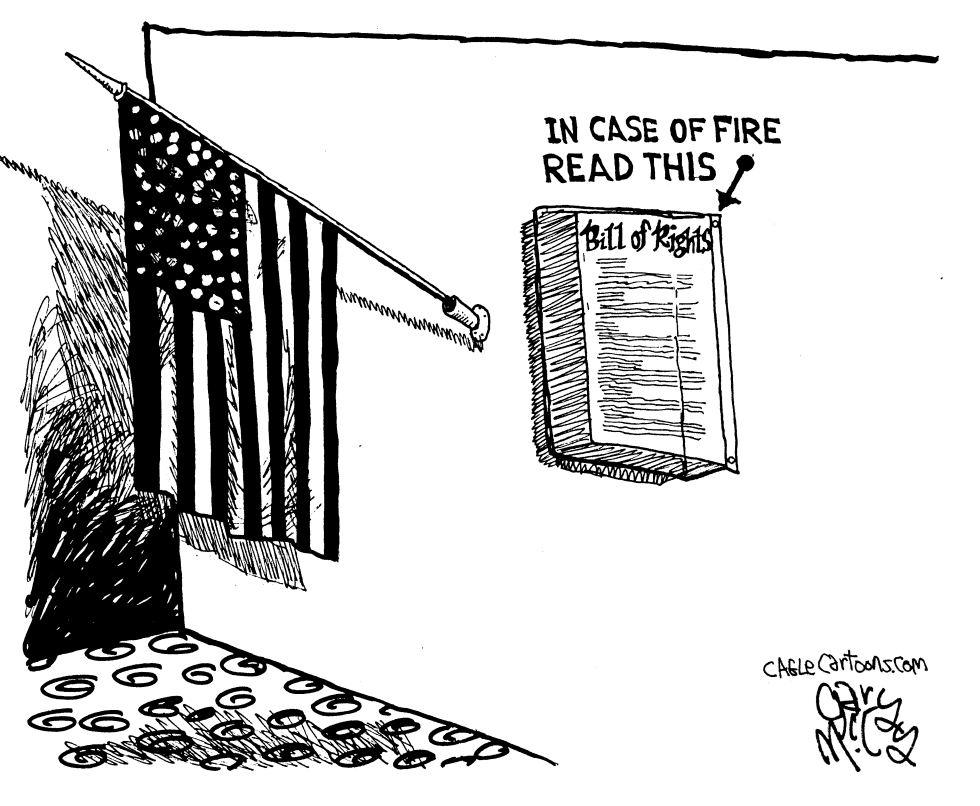 In case of fire on US flag