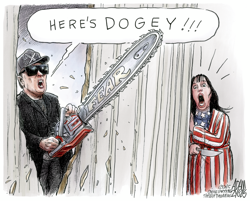 Musk Wields Fear Chainsaw in DOGE Government Purge