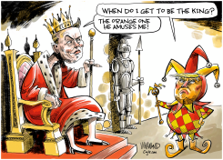 THE MAN WHO WOULD LIKE TO BE KING by Dave Whamond