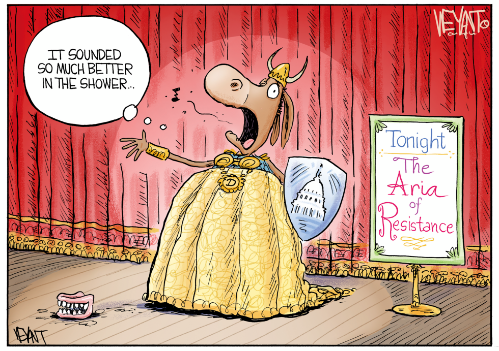 #2 DEMOCRATS LOST THEIR VOICE by Christopher Weyant