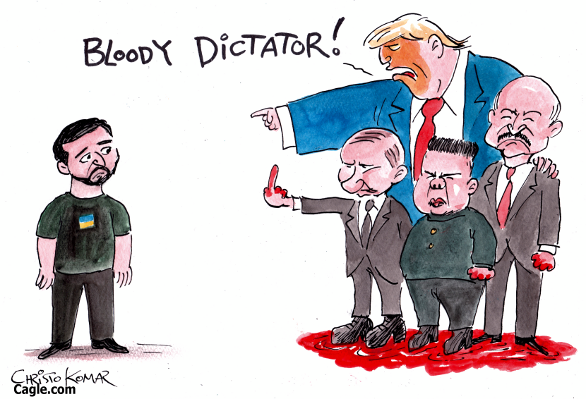 Trump calls Zelensky a 'dictator'