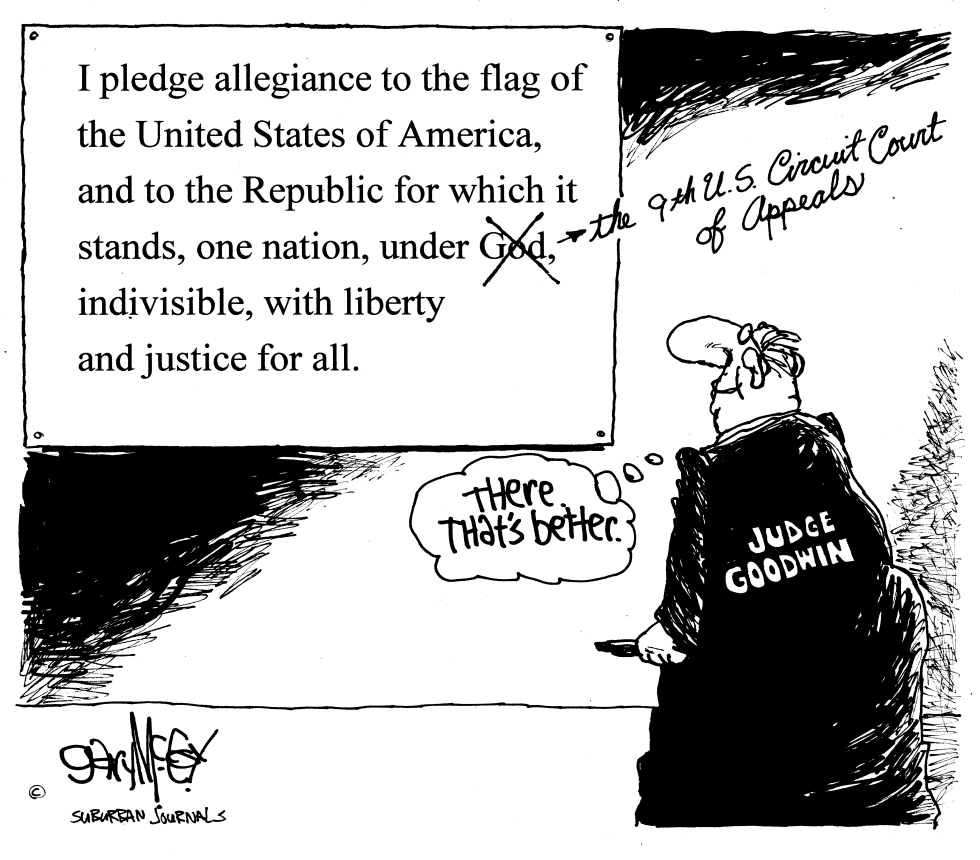 Pledge Allegiance to the courts