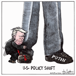 DONALD TRUMP SHIFTS U.S. POLICY WITH RUSSIA by Michael de Adder