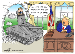 COUP IN OVAL OFFICE by Stephane Peray