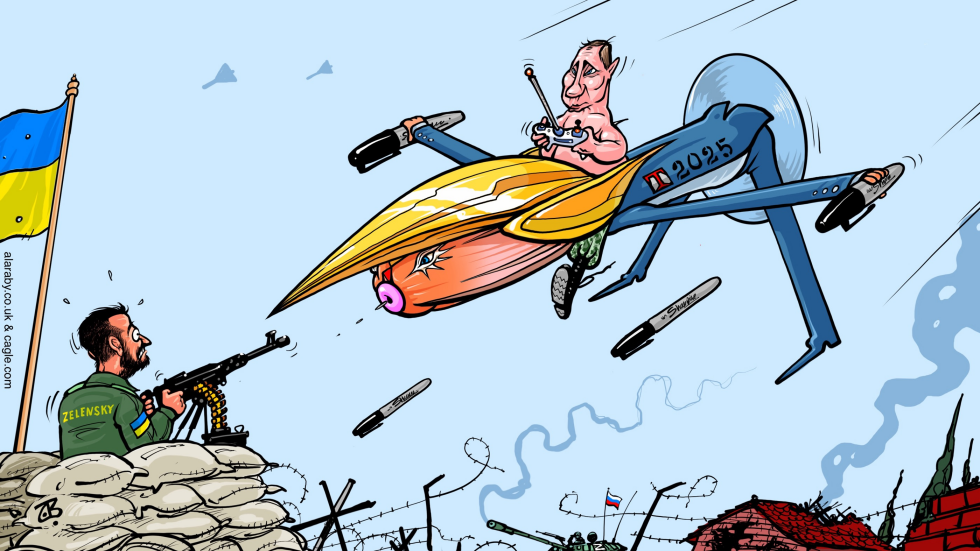 Trump Putin Drone Ukraine Zelensky War EU