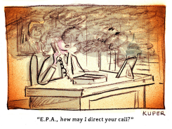 TRUMP CUTS TO ENVIRONMENTAL PROTECTION AGENCY by Peter Kuper