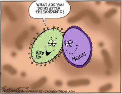 MUTATING VIRUSES by Bob Englehart