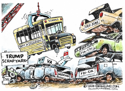 TRUMP FED SCRAPYARD by Dave Granlund