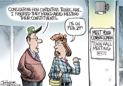 TOWN HALLS by Joe Heller