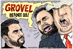 TRUMP AND VANCE COMMAND ZELENSKY TO GROVEL by Monte Wolverton