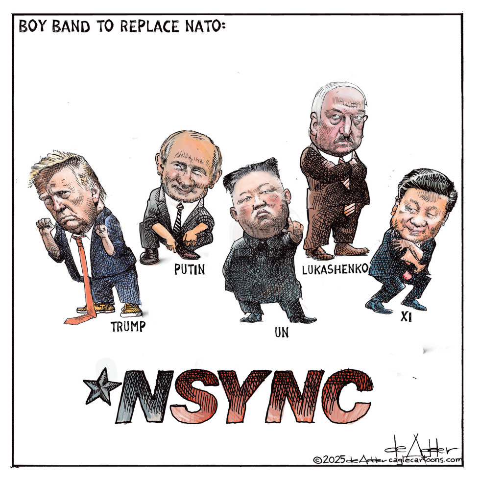 Trump joins the dictator boy band Nsync