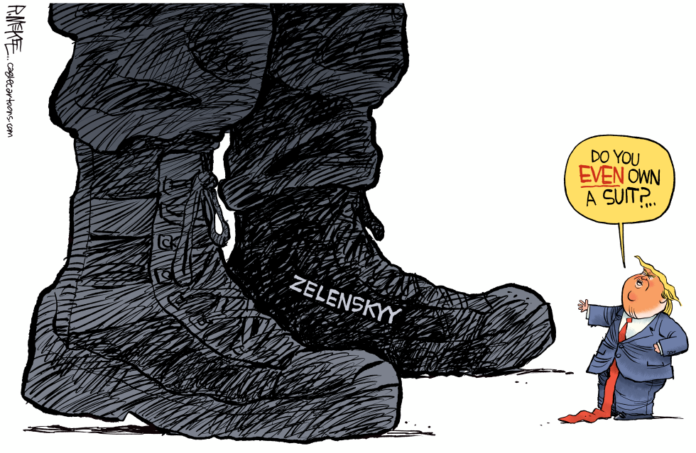 Trump Unworthy to Shine Zelenskyy's Boots