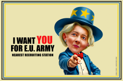 URSULA VON DER LEYEN AS UNCLE SAM by Bart van Leeuwen