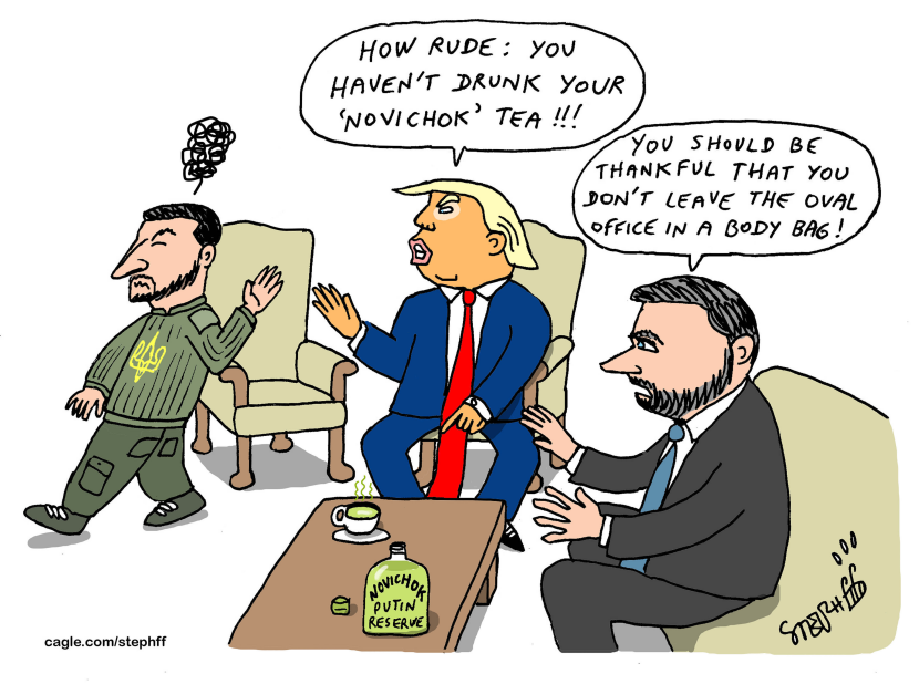 White house trap with poison Novichok