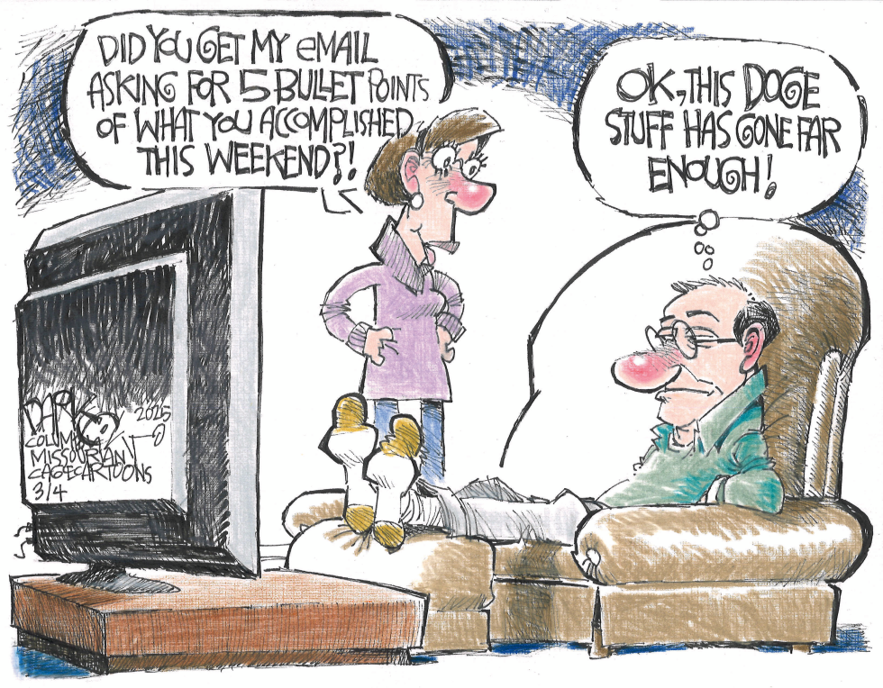 Five bullet points for hubby