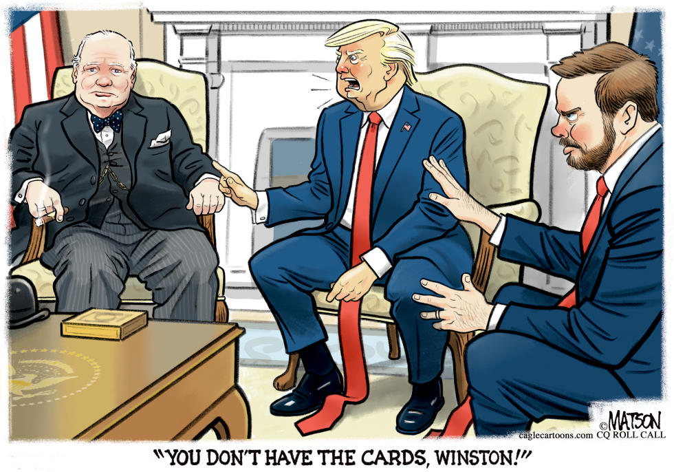 Trump And Vance Scold Churchill