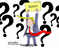 UNCERTAINTY OVER TRUMP'S TARIFFS by Arcadio Esquivel