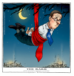 BARD TRAPPED IN A TREE by Joep Bertrams
