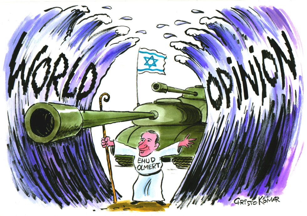 Ehud Olmert - the new Moses - COLOR