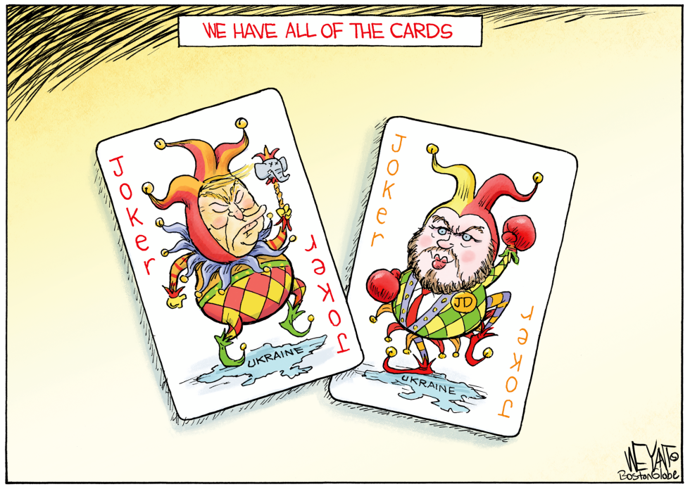 Trump and Vance as Joker cards