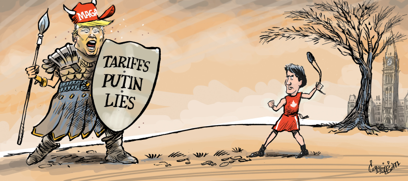 CANADA: Trudeau stands up to Goliath Trump