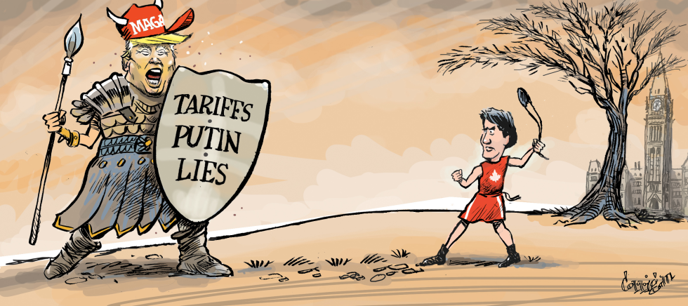 CANADA: Trudeau stands up to Goliath Trump