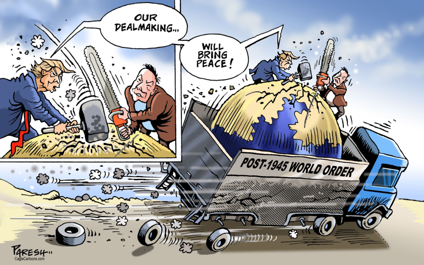Trump destroys world order