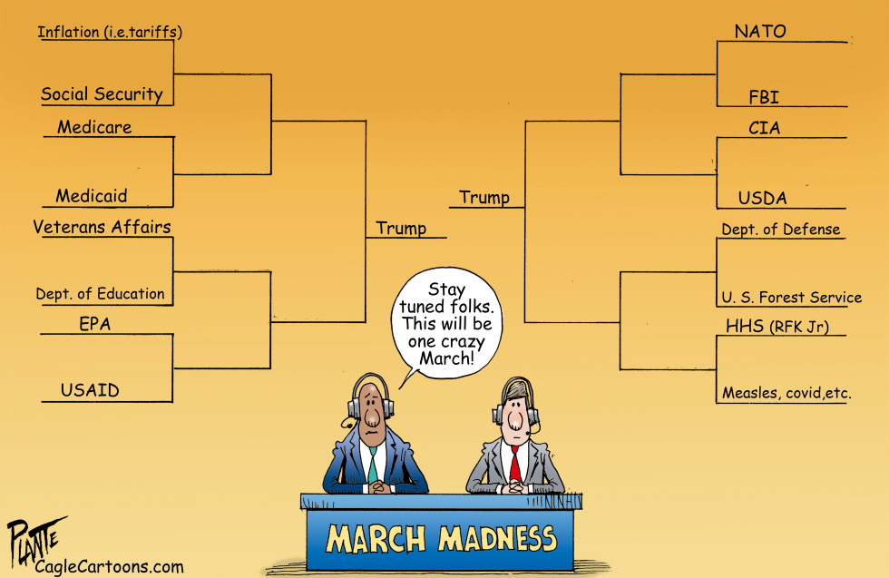 #1 MARCH MADNESS BRACKET WILL BE CRAZY by Bruce Plante