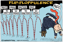 TRUMP FLIP FLOPPING by Monte Wolverton