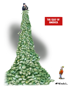 THE DISPARITY OF WEALTH IS THE GULF OF AMERICA by Malcolm McGookin