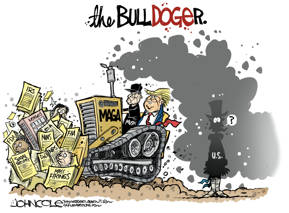 Trump and Musk steer MAGA bulldozer through federal agencies