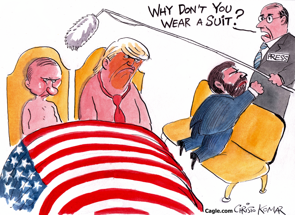 Putin's not wearing a suit