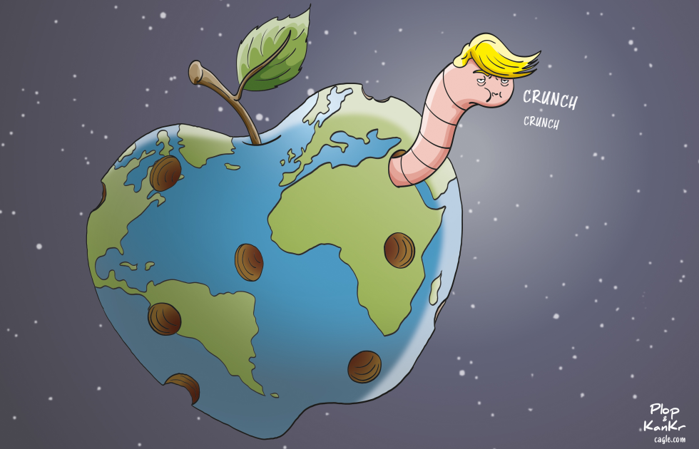 Trump is in the apple!