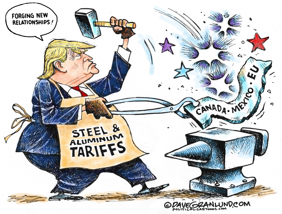 Trump forging Steel Aluminum tariffs