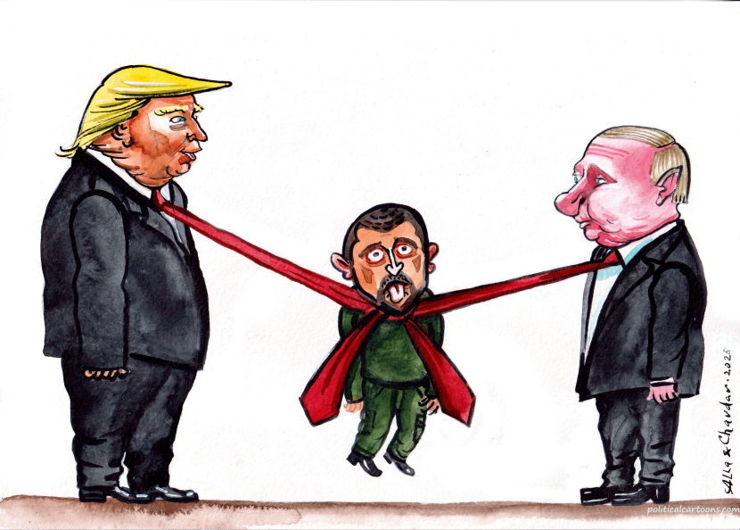 Trump and Putin choke Zelenskyy with their ties