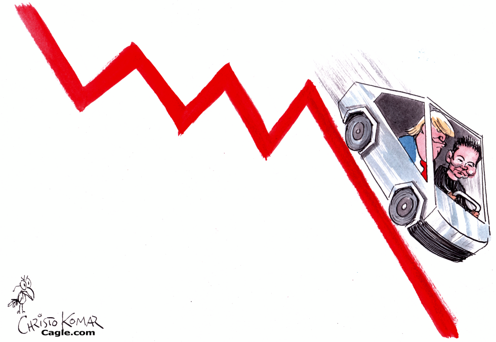 Trump and Musk Ride Cybertruck Down Plunging Stock Line