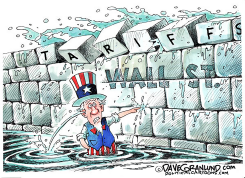 STOCKS TUMBLING by Dave Granlund
