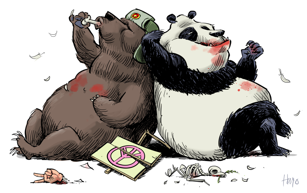 China and Russia against peace