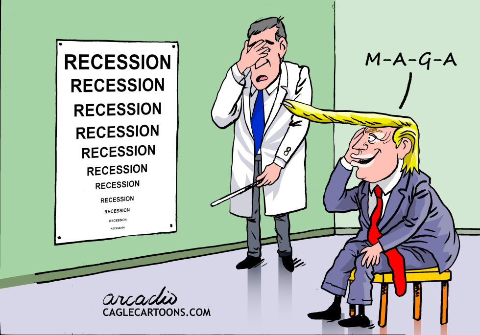 What Trump reads on the ophthalmology chart.