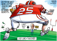 DEMOCRATS' WEAK DEFENSE by Dave Whamond