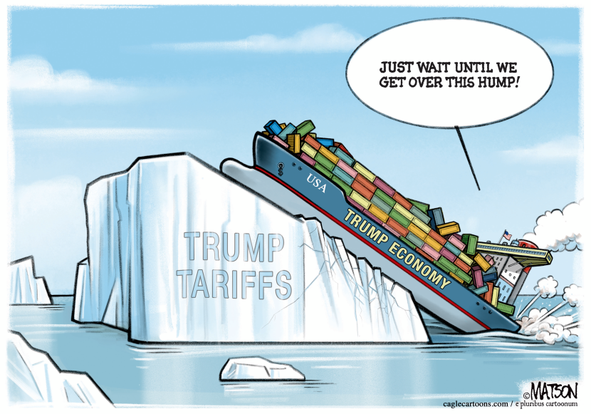 Trump Economy Stuck On Tariffs Iceberg