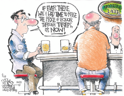 RAISING TARIFFS ON LIQUOR by John Darkow