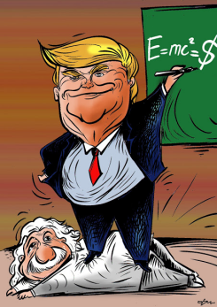 EINSTEIN TRUMP by Oguz Gurel