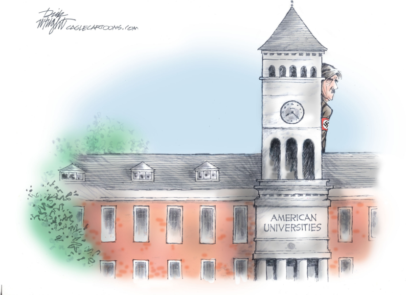 Nazi Figure Lurks Behind American Universities Clock Tower