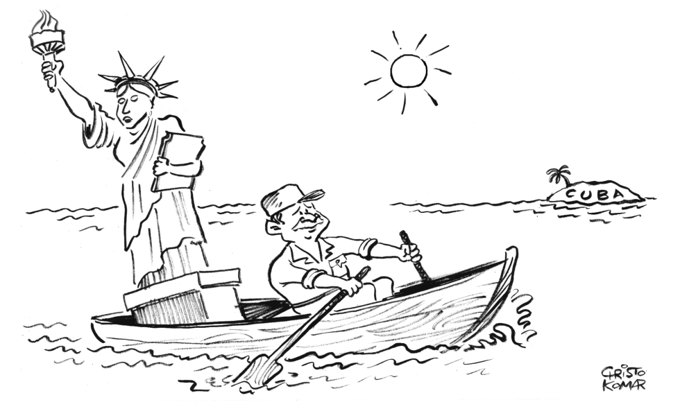The Boatman - B&W