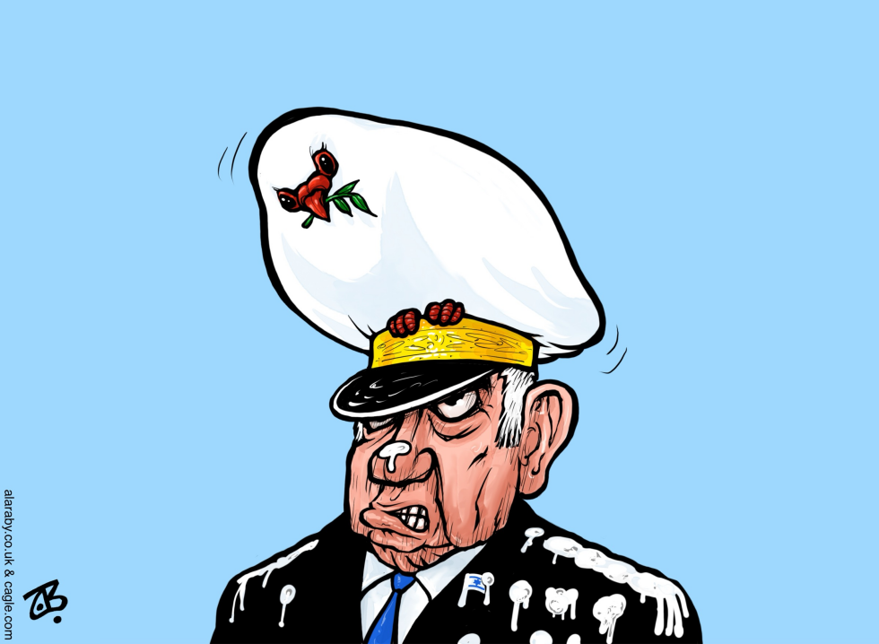 War Peace Netanyahu Gaza Hostage Dove Poop