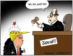JUDICIARY IS STOPPING TRUMP by Bob Englehart